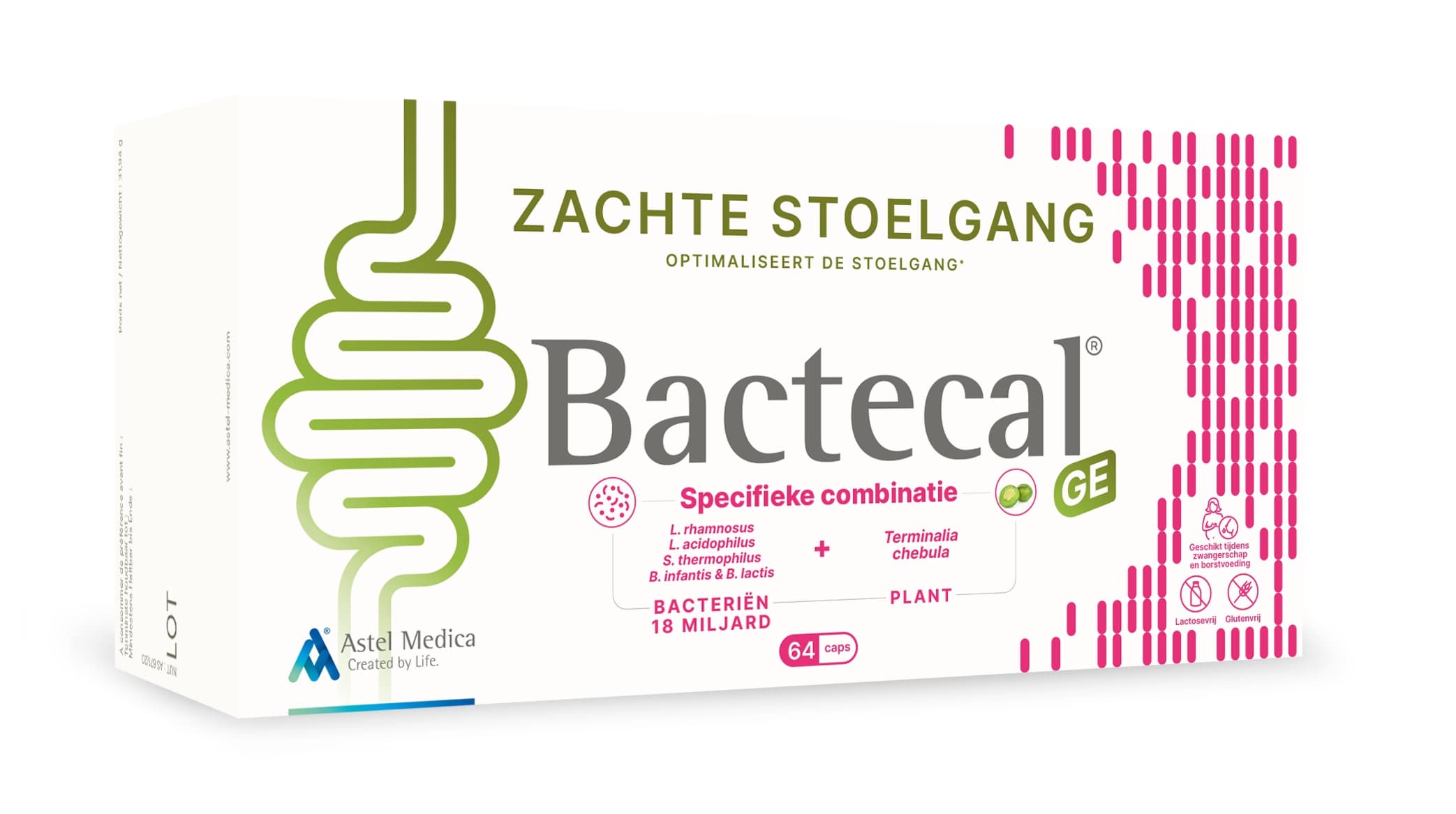 Bactecal Zachte Stoelgang 64 capsules - Astel Medica