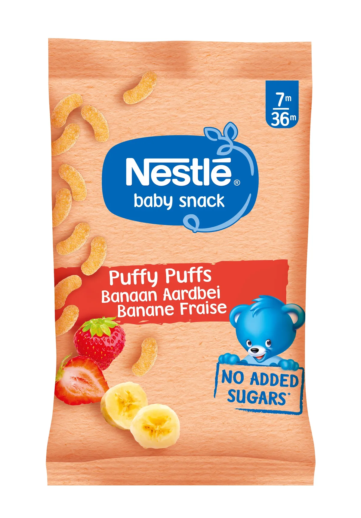 Nestlé Baby Snack Puffy Puffs Banane Fraise 28g