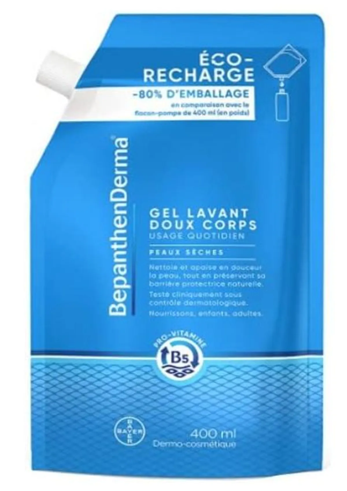 Bepanthen Derma Gel Lavant Corps Doux 400ml