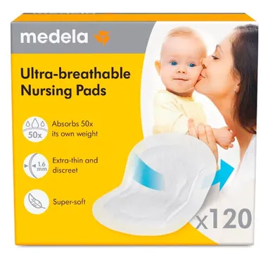Medela Ultra-ademende Zoogkompressen 120 Stuks