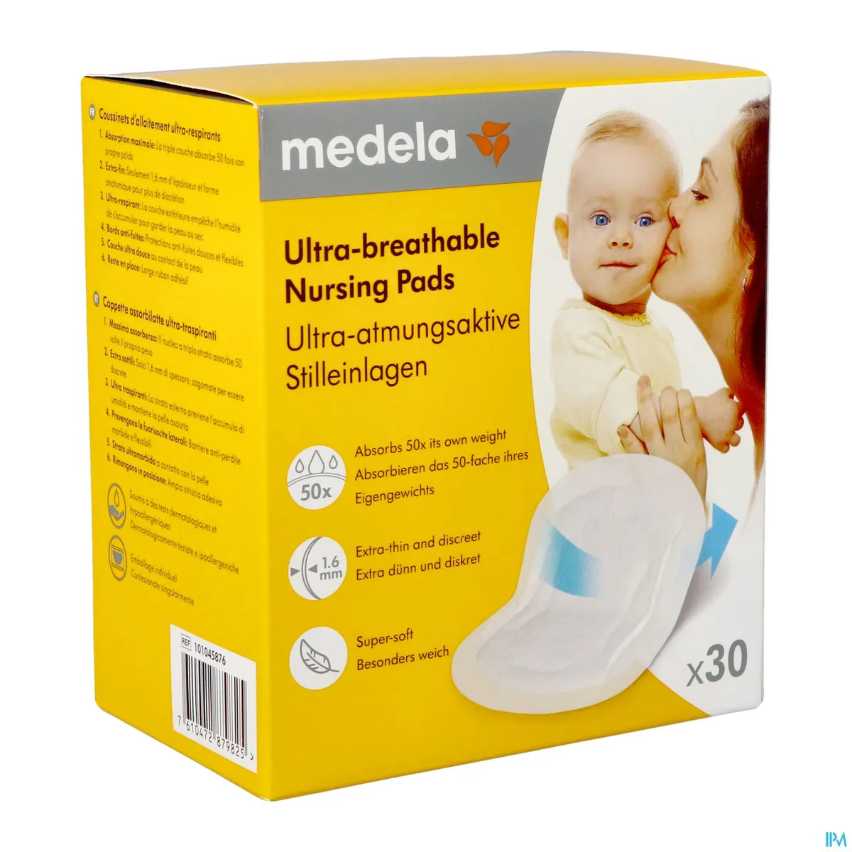 Medela Ultra-ademende Zoogkompressen 30 Pads