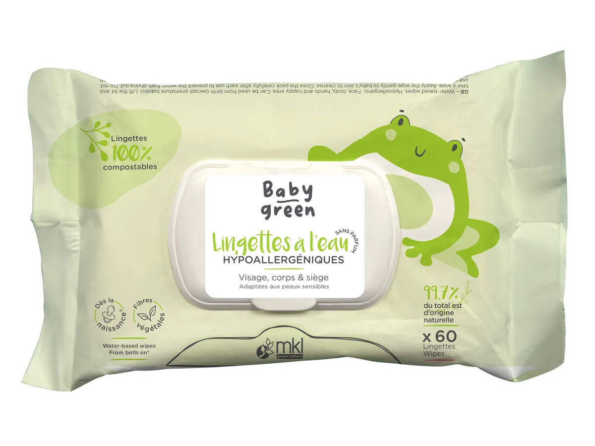 Mkl Baby Green Lingettes 60