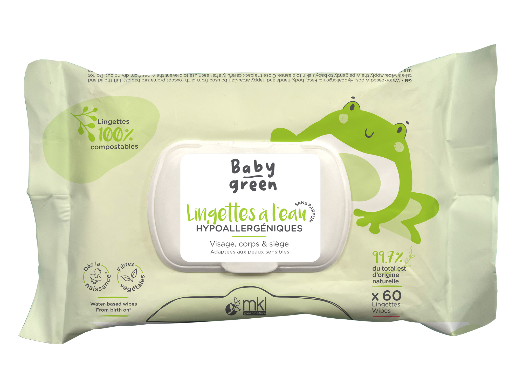Mkl Baby Green Doekjes 60 - MKL