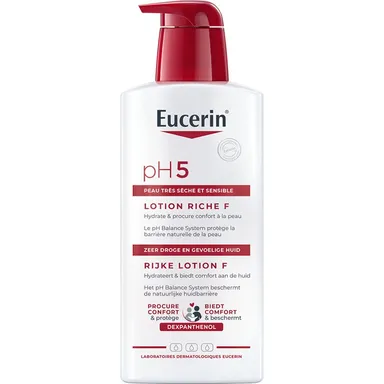 Eucerin pH5 Rijke Lotion F Zeer Droge en Gevoelige Huid met pomp 400ml