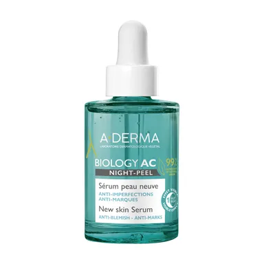 A-Derma Biology Ac Night-Peel Serum Tegen Onzuiverheden & Vlekken 30Ml