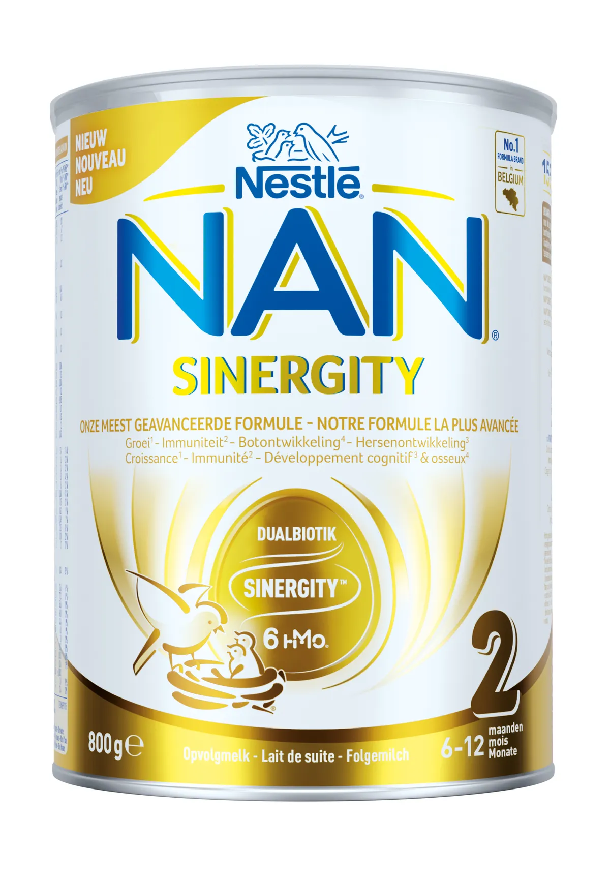 Nestlé NAN Sinergity 2 Lait de Suite 6-12 Mois 800g