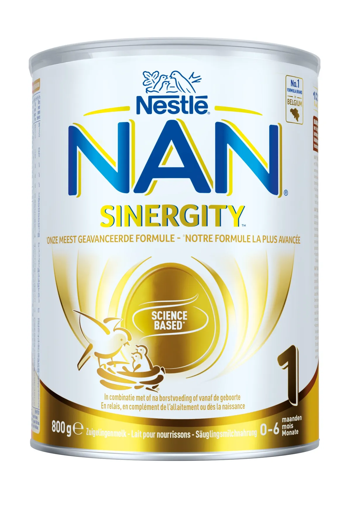 Nestlé Nan Sinergity 1 Lait pour Nourrissons 0-6 Mois 800g