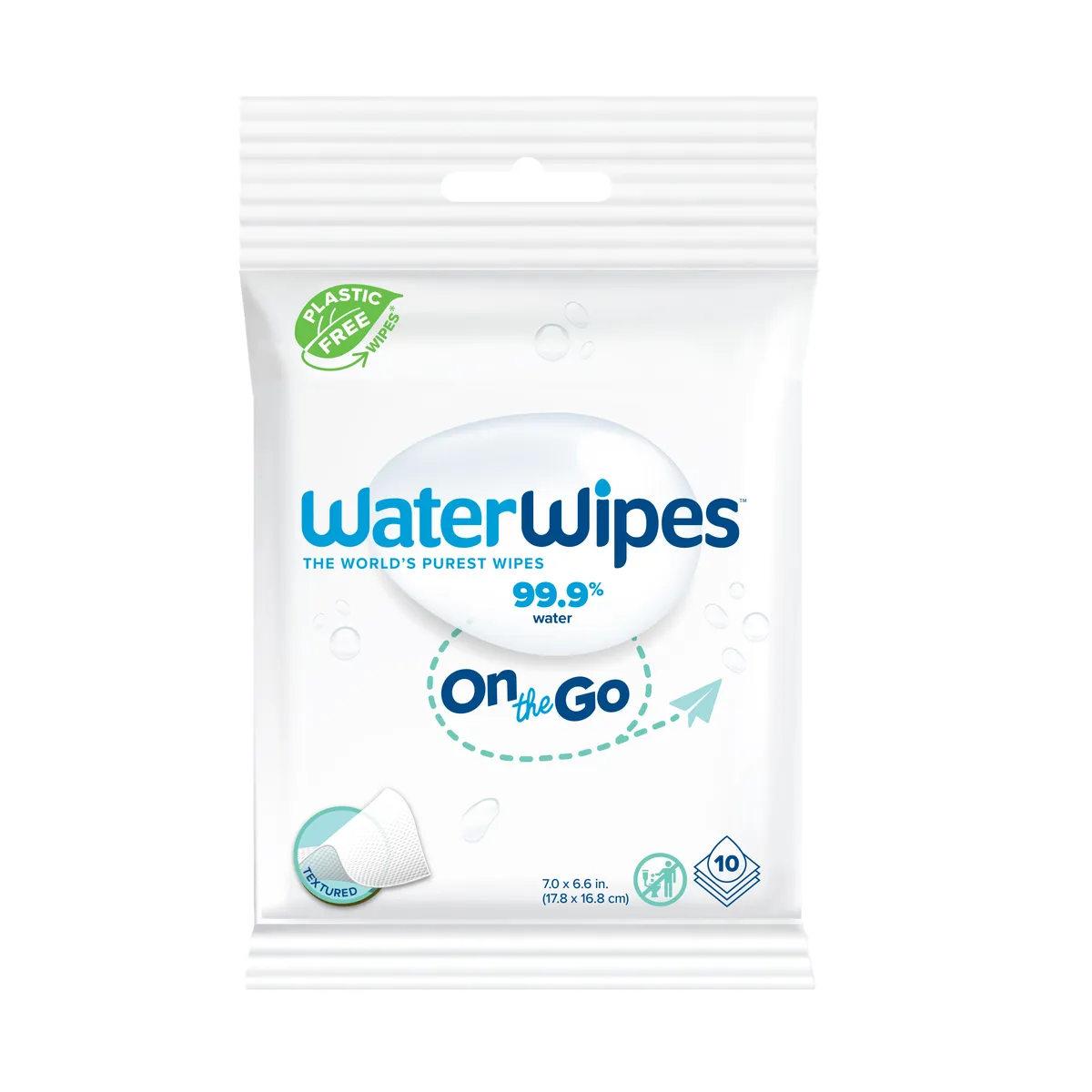 Waterwipes On The Go 10 Lingettes