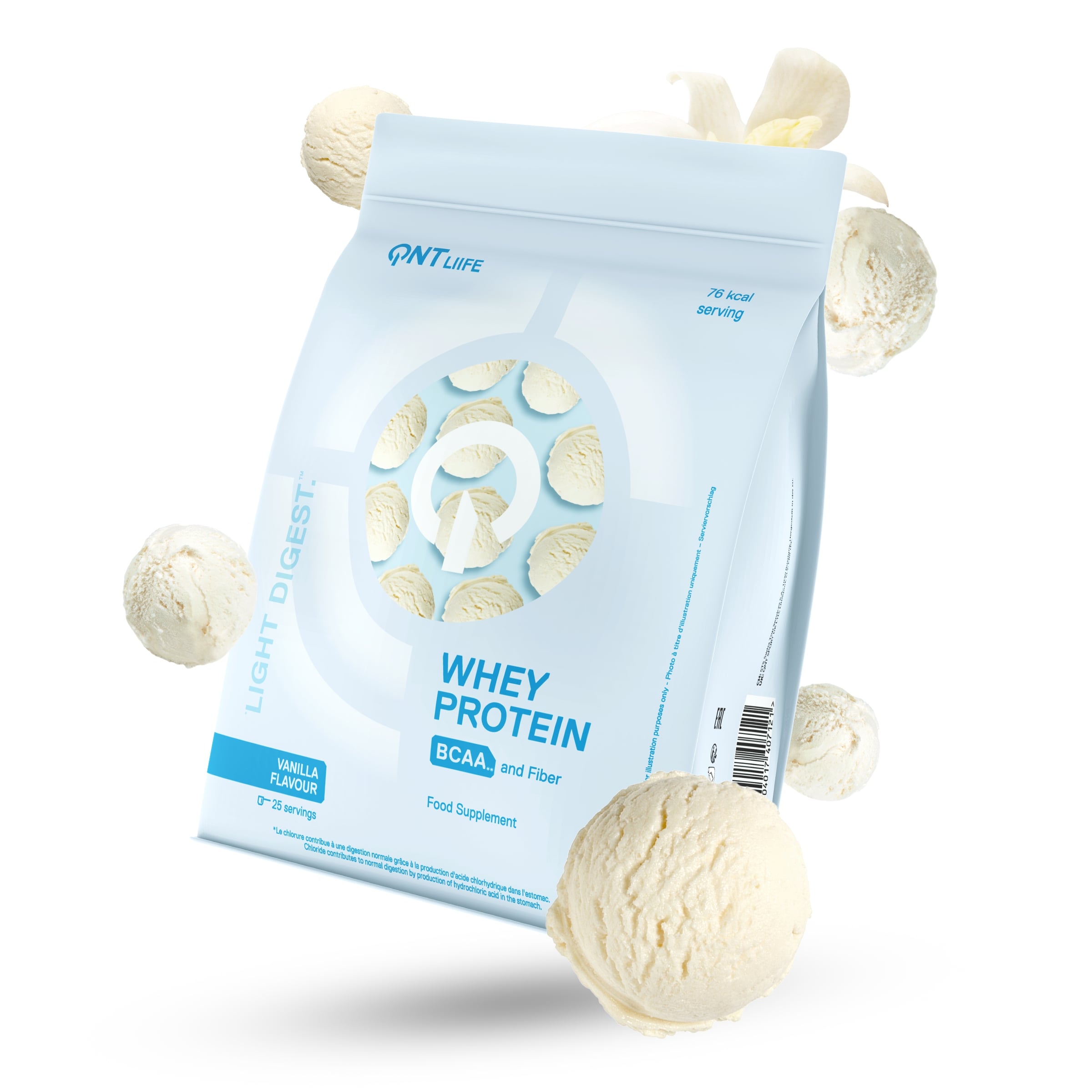 Qnt Life Light Digest Whey Protein Vanillesmaak 500 g - QNT