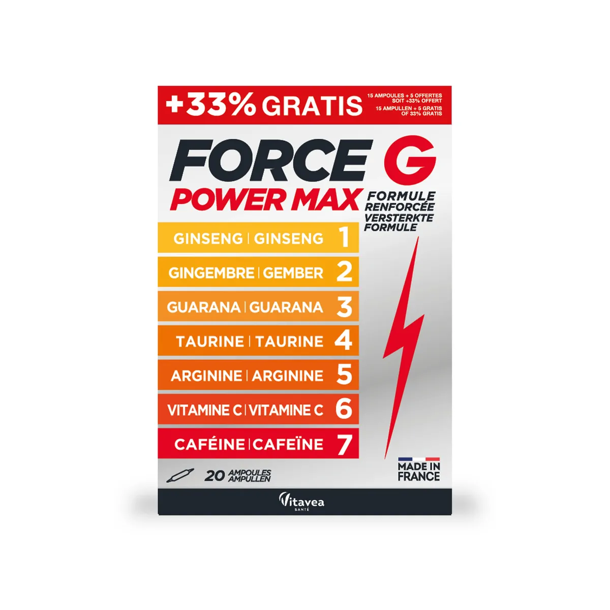 Vitavea Force G Power Max 10 Ampoules