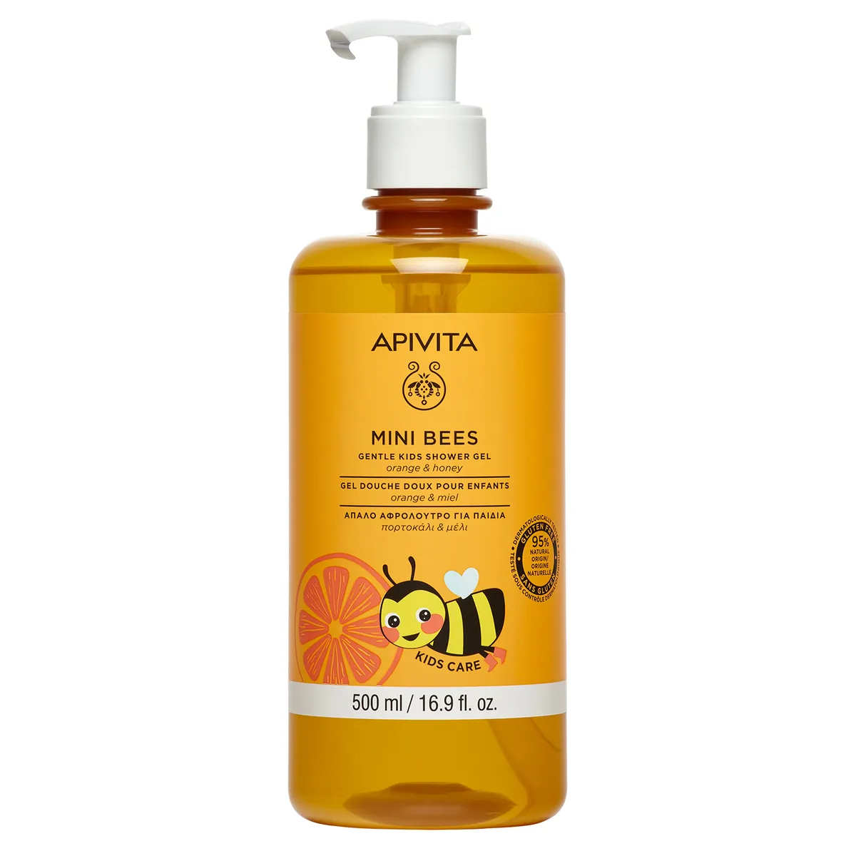 Apivita Mini Bees Gel Douche Doux Pour Enfants 500ml
