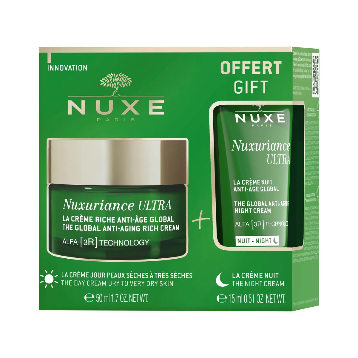 Nuxe Nuxuriance Ultra Geschenkset Droge tot Zeer Droge Huid