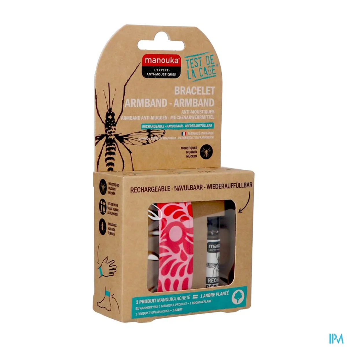 Manouka Bracelet Anti-Moustiques Pétale