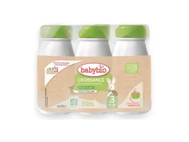 Babybio Lait Croissance Liquide 3eme Âge 6x25cl