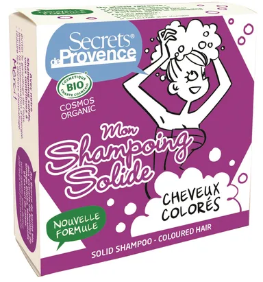 Secrets de Provence Shampooing Solide Cheveux Colorés Bio 85g