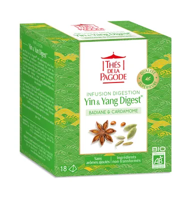 Thés De La Pagode Yin & Yang Digest 18 Zakjes
