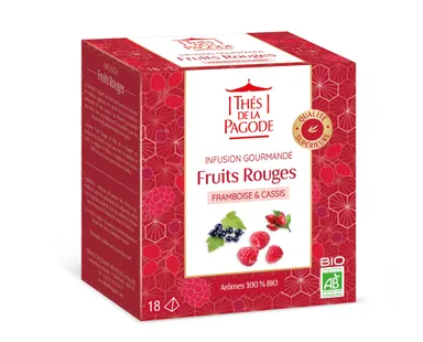 Thés De La Pagode Infusion Fruits Rouges 18 Sachets