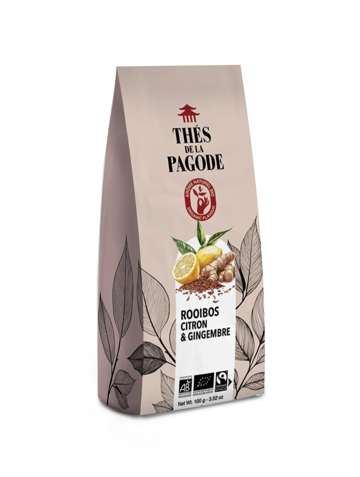 Thés De La Pagode Rooibos Citron-Gingembre 100g