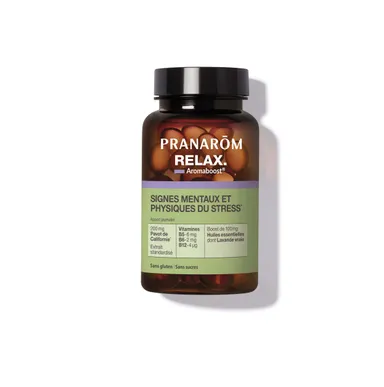 Pranarôm Aromaboost Complément Alimentaire Relax 60 Capsules