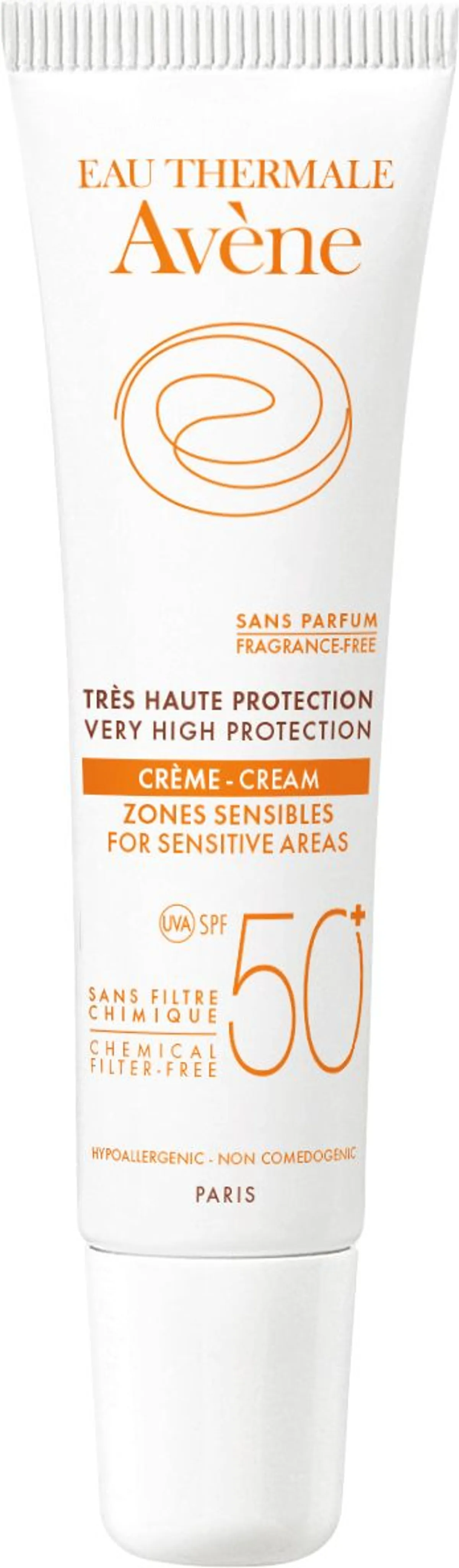 Avène Solaire Crème Zones Sensibles IP50+ 15ml