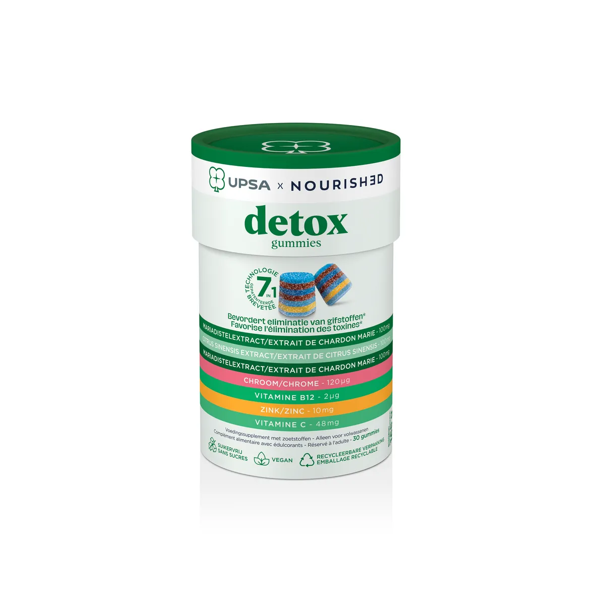 UPSA Nourished Detox Afslanken 30 Gummies