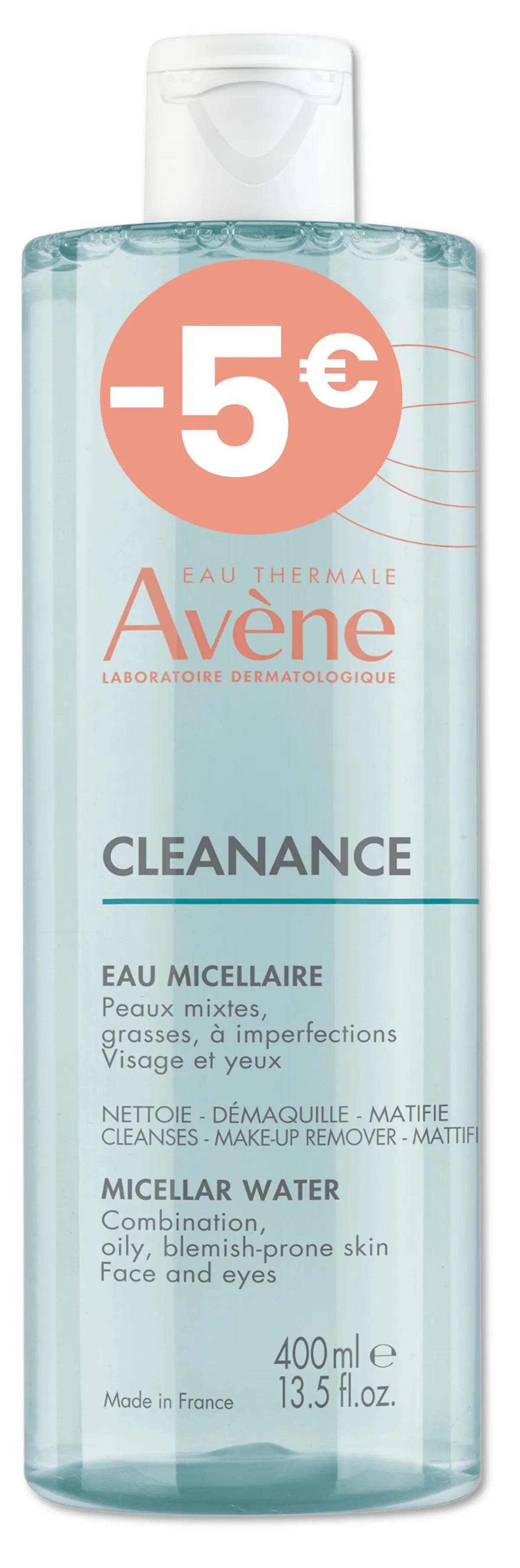 Avene Cleanance Eau Micellaire 400ml Promo -5euros