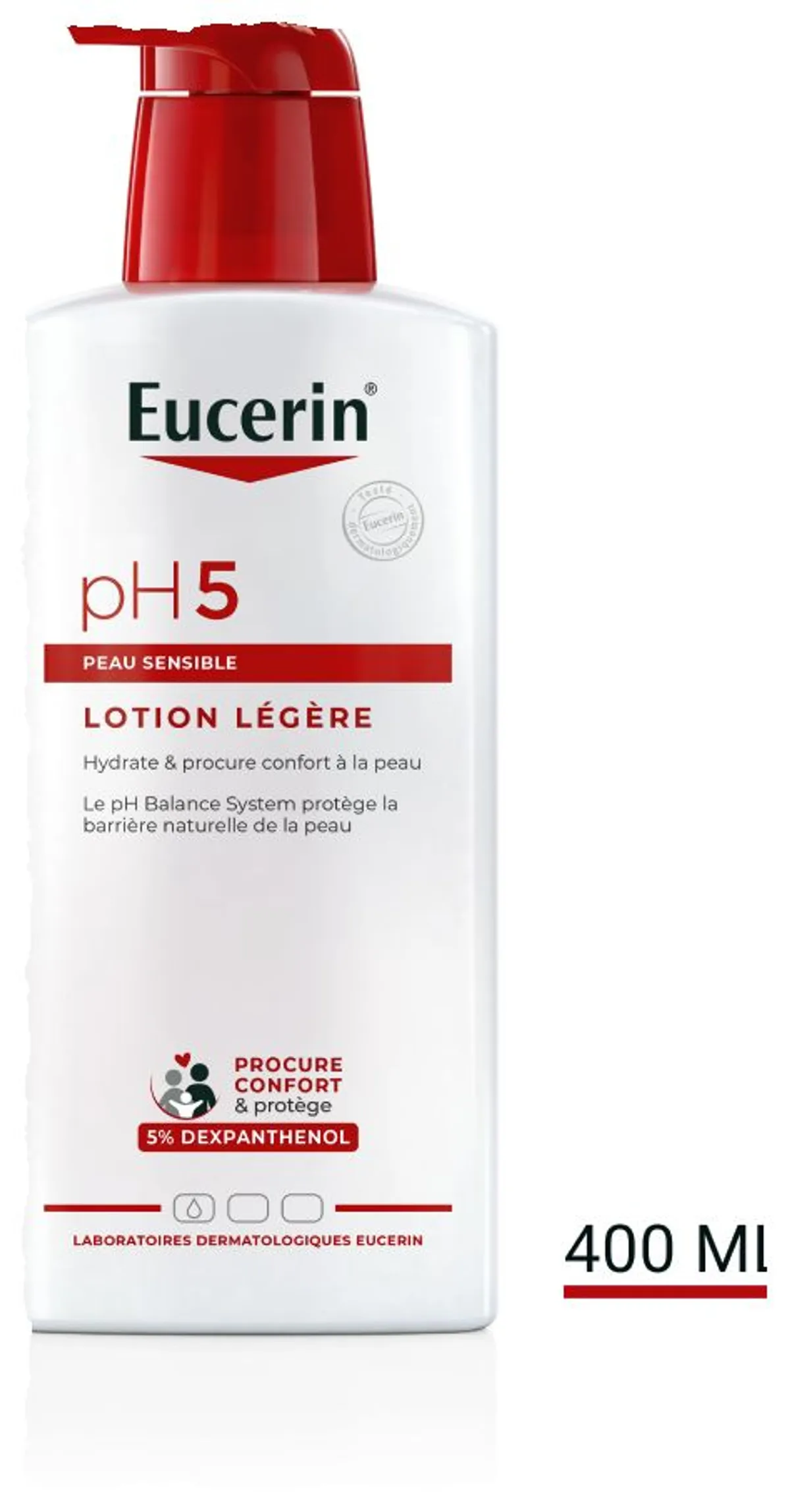 Eucerin pH5 Lotion Légère Peau Normale à Sèche et Sensible avec pompe 400ml