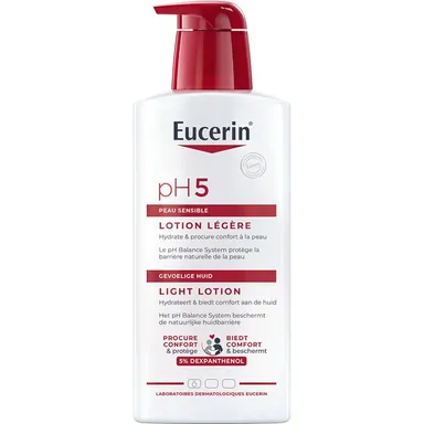 Eucerin pH5 Lotion Légère Peau Normale à Sèche et Sensible avec pompe 400ml
