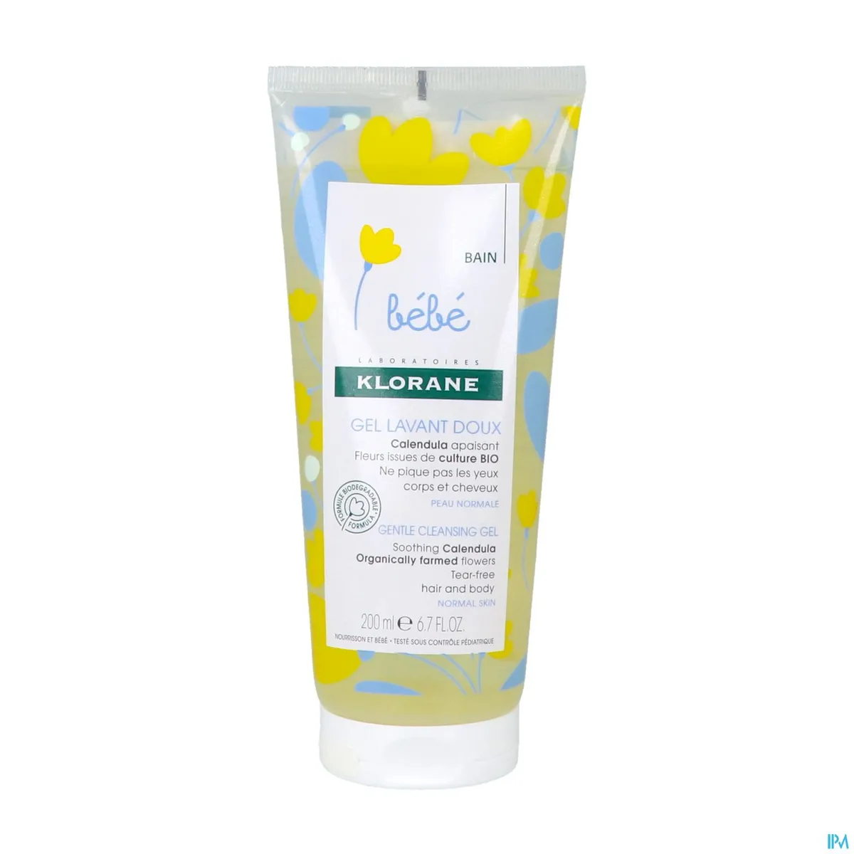 Klorane Baby Zachte Reinigingsgel 200ml (nieuwe formule)