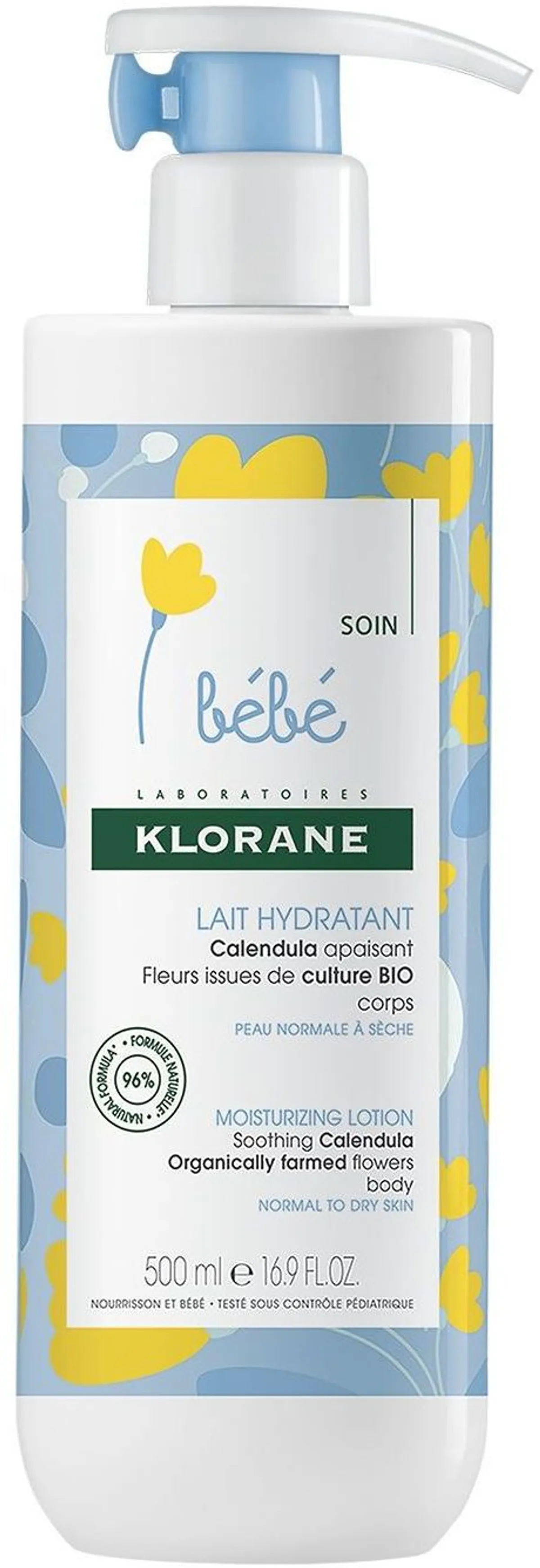 Klorane Bébé Calendula Bio Lait Hydratant 500Ml