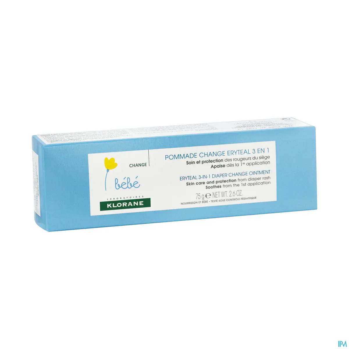 Klorane Baby Eryteal 3-in-1 Luierwissel Zalf 75g