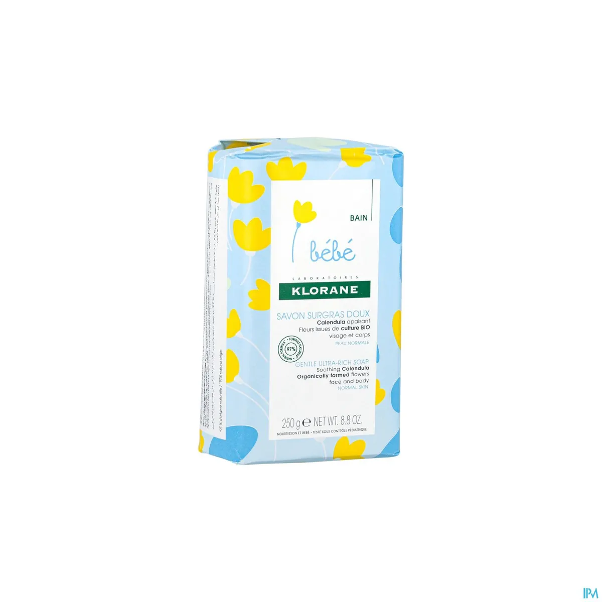 Klorane Baby Zachte Overvette Zeep 250g (nieuwe formule)