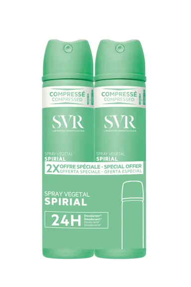 SVR Spirial Spray Végétal 2x75ml (2de aan - 40%)