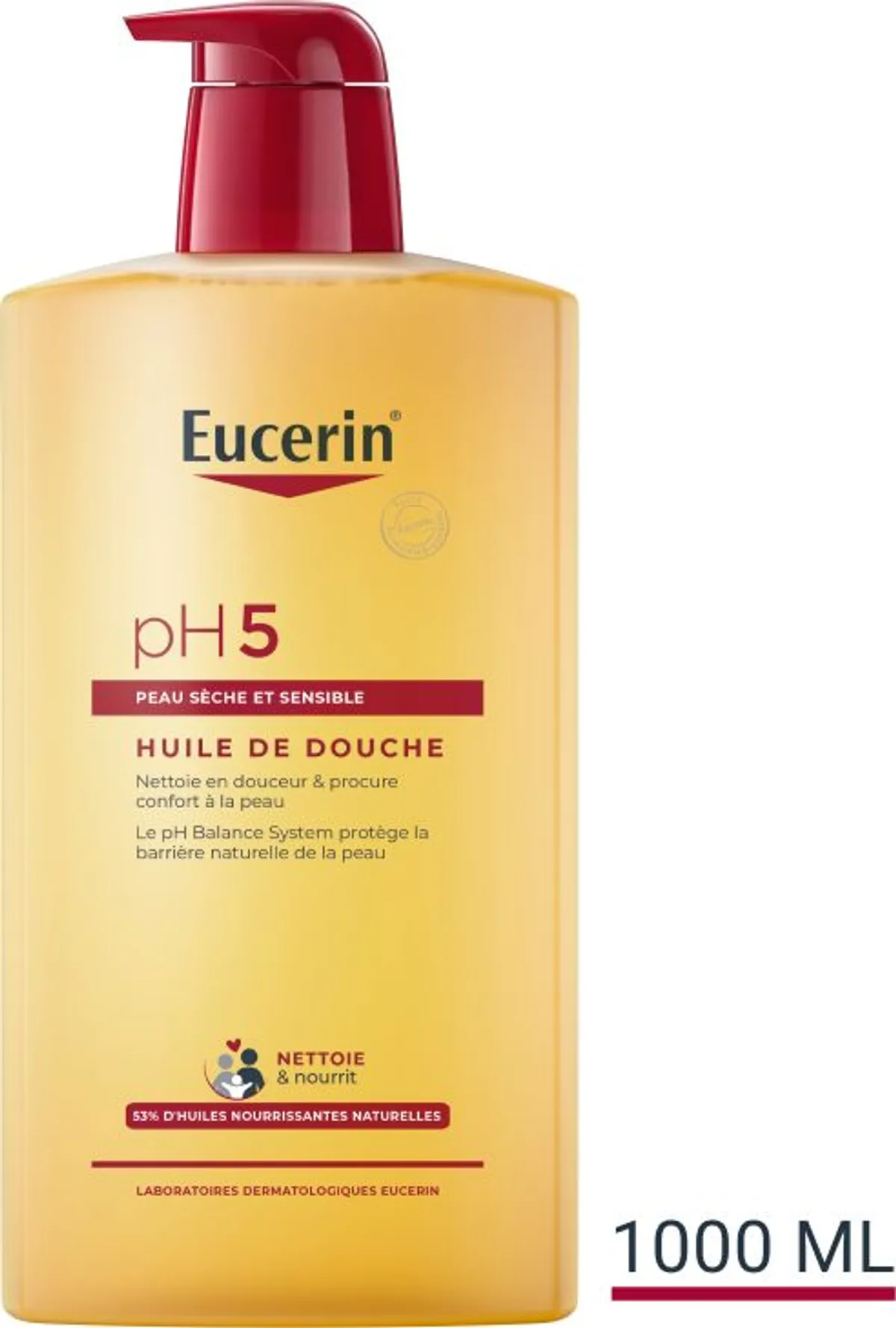 Eucerin pH5 Huile de Douche Peau Sèche et Sensible avec pompe 1000ml