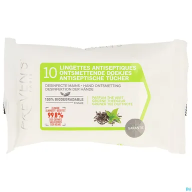 Preven's Ontsmettende Doekjes Pocket Groene Thee 10 Stuks