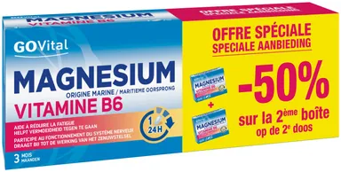 Govital Magnesium Vitamine B6 45 Comprimés (2ème produit à -50%)