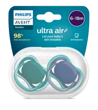 Philips Avent Sucette Ultra Air +6M Mix 2 Sucettes