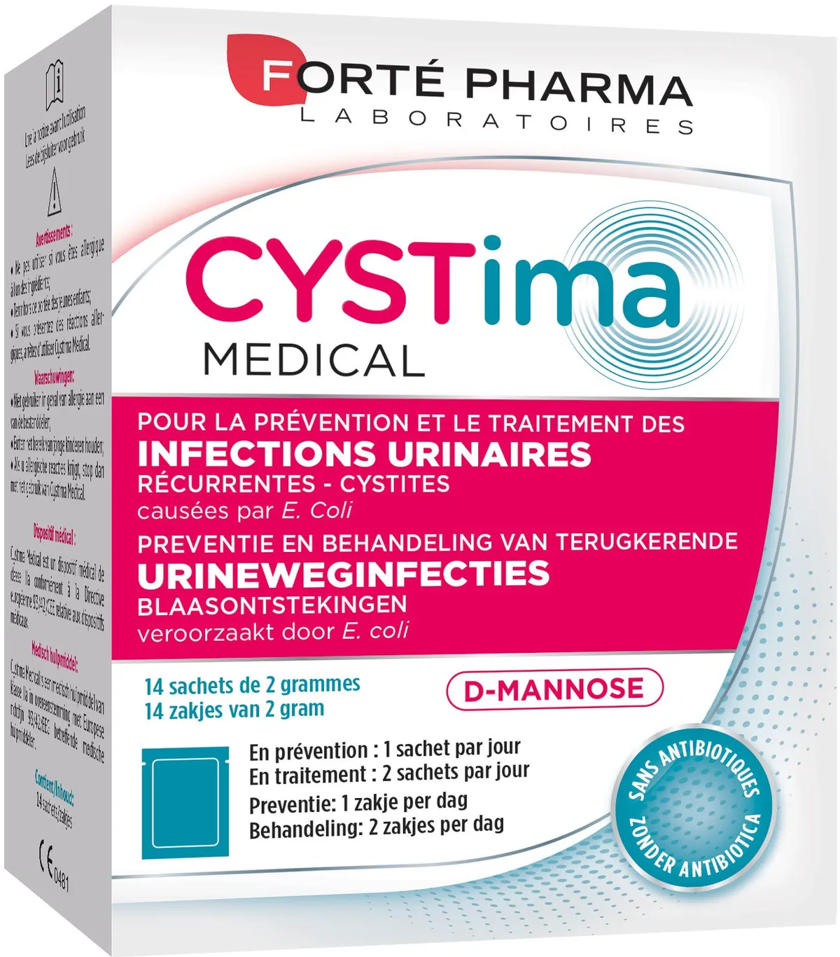 Forté Pharma Cystima Médical 14 Sachets