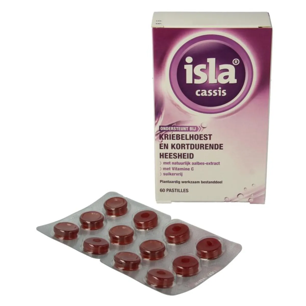 Isla Cassis Keelpastilles 60 Tabletten