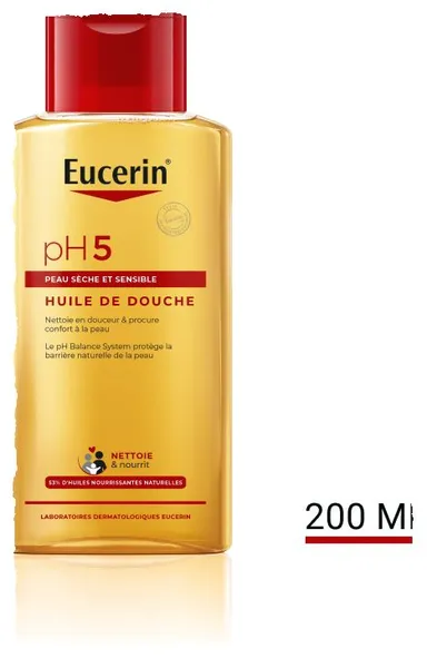 Eucerin pH5 Huile de Douche Peau Sèche et Sensible 200ml