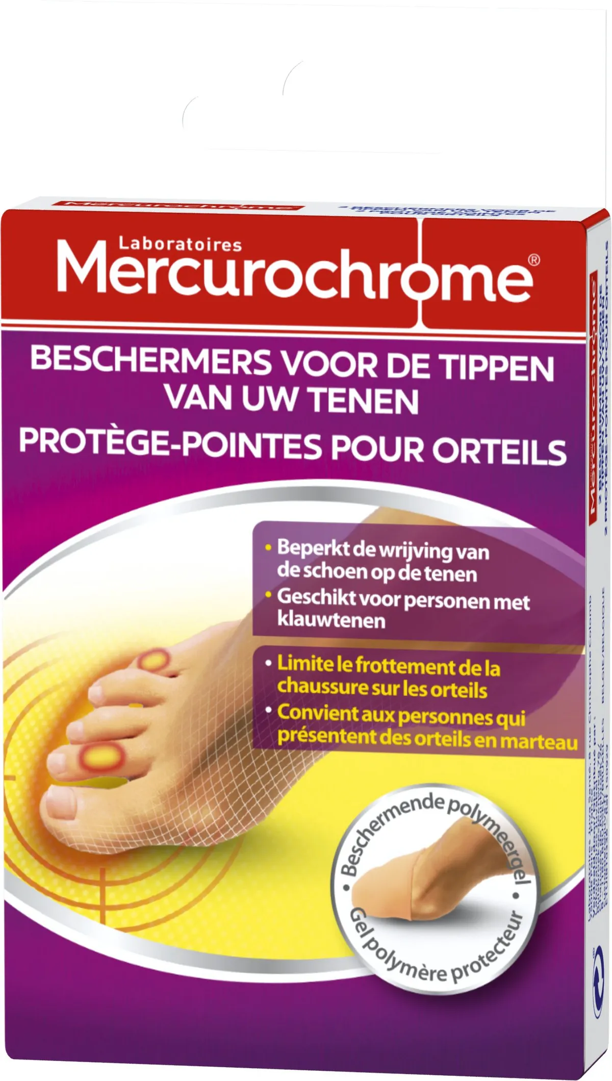 Mercurochrome Protege Pointes Orteils
