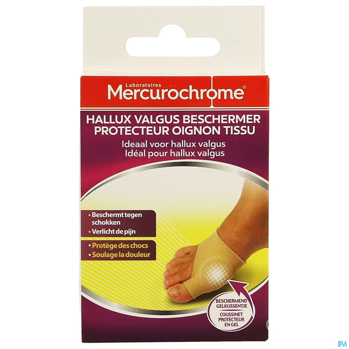 Mercurochrome Hallux Valgus Beschermer