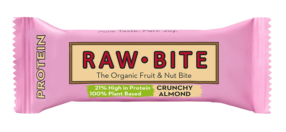 RAW BITE Protein Bar Crunchy Almond Bio & Raw 45 g - RAWBITE