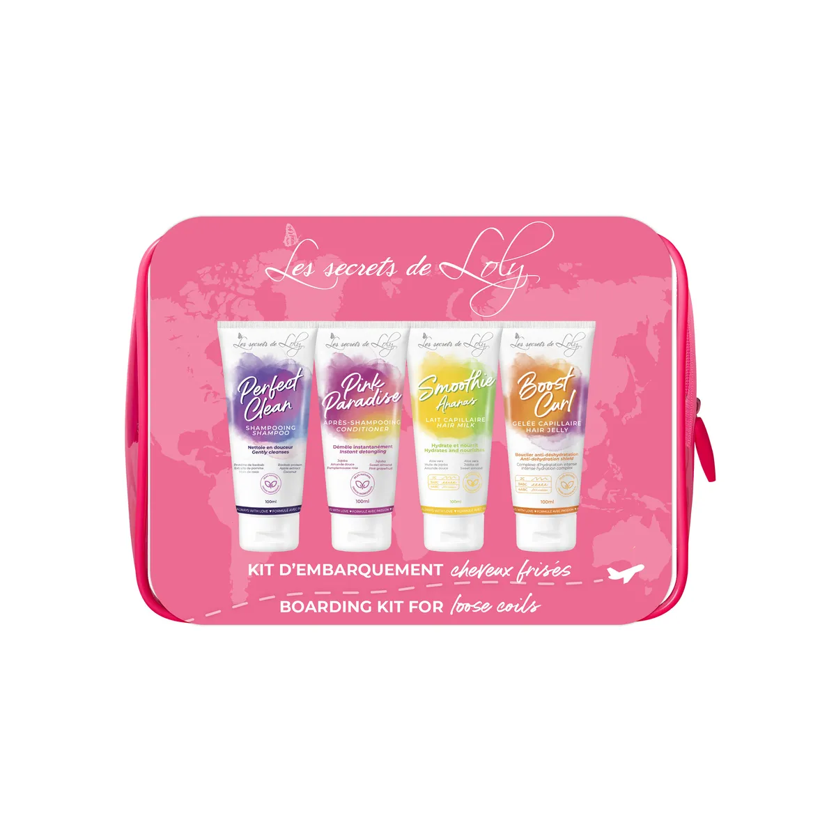 Les Secrets de Loly Trousse Cheveux Frisés 4 Produits