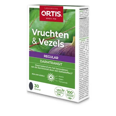 Ortis Vruchten & Vezels Darmtransit 30 Tabletten
