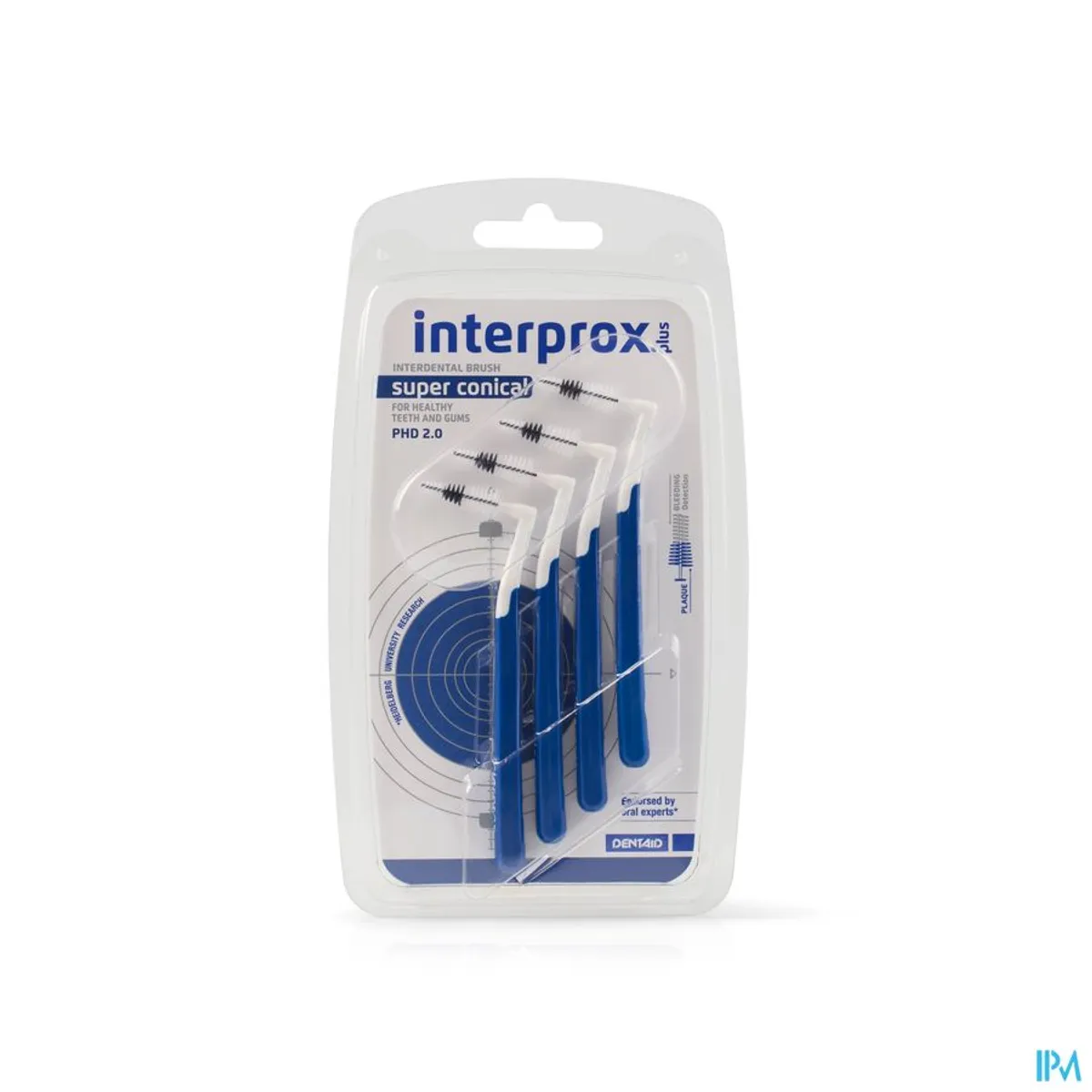 Interprox Plus Super Conical Donkerblauw 6X 2,00 mm