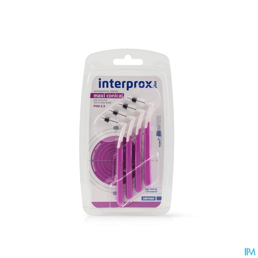 Interprox Plus Maxi Conical Mauve 4X 2.3mm | Parapharmacie en ligne ...