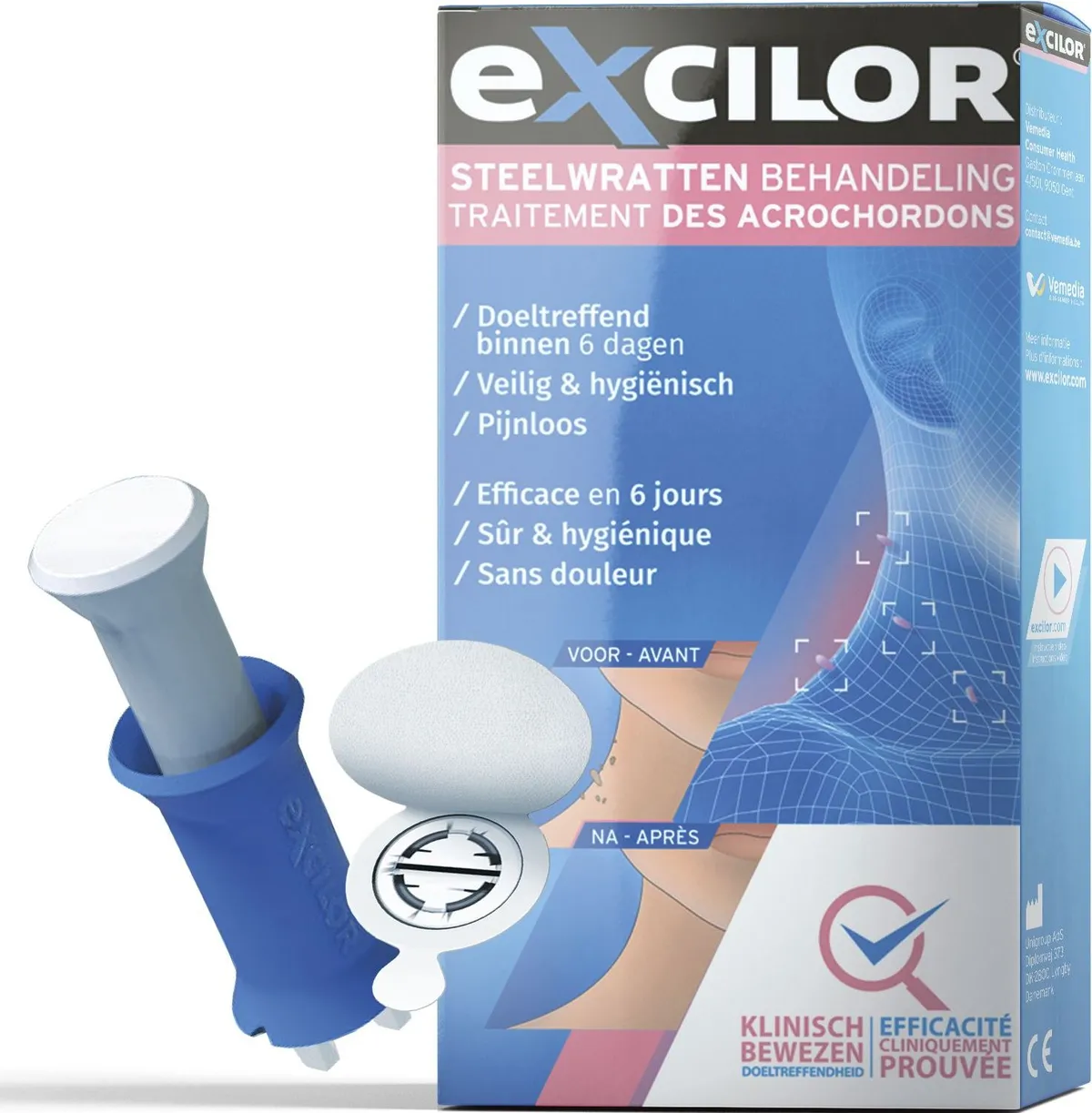 Excilor Traitement Des Acrochordons 1 Applicateur + 3 Pansements