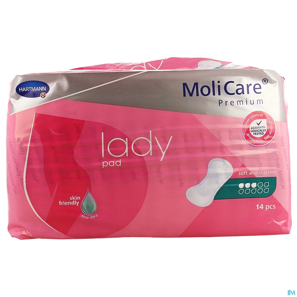 Molicare Premium Lady Pad 3 Drops 34x13cm 14 Pieces
