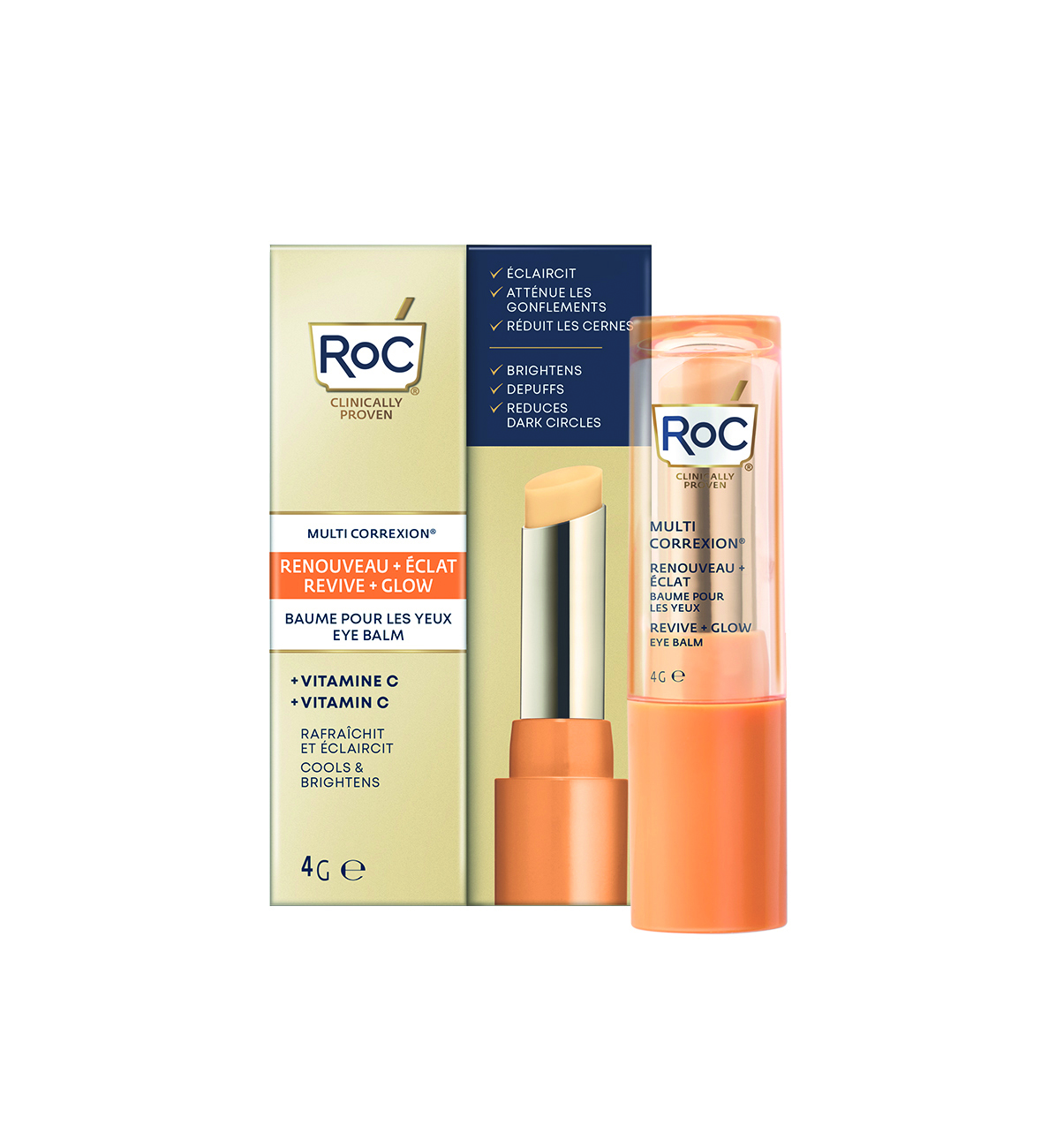 RoC Multi Correction Revive & Glow Oogbalsem 4 g - RoC